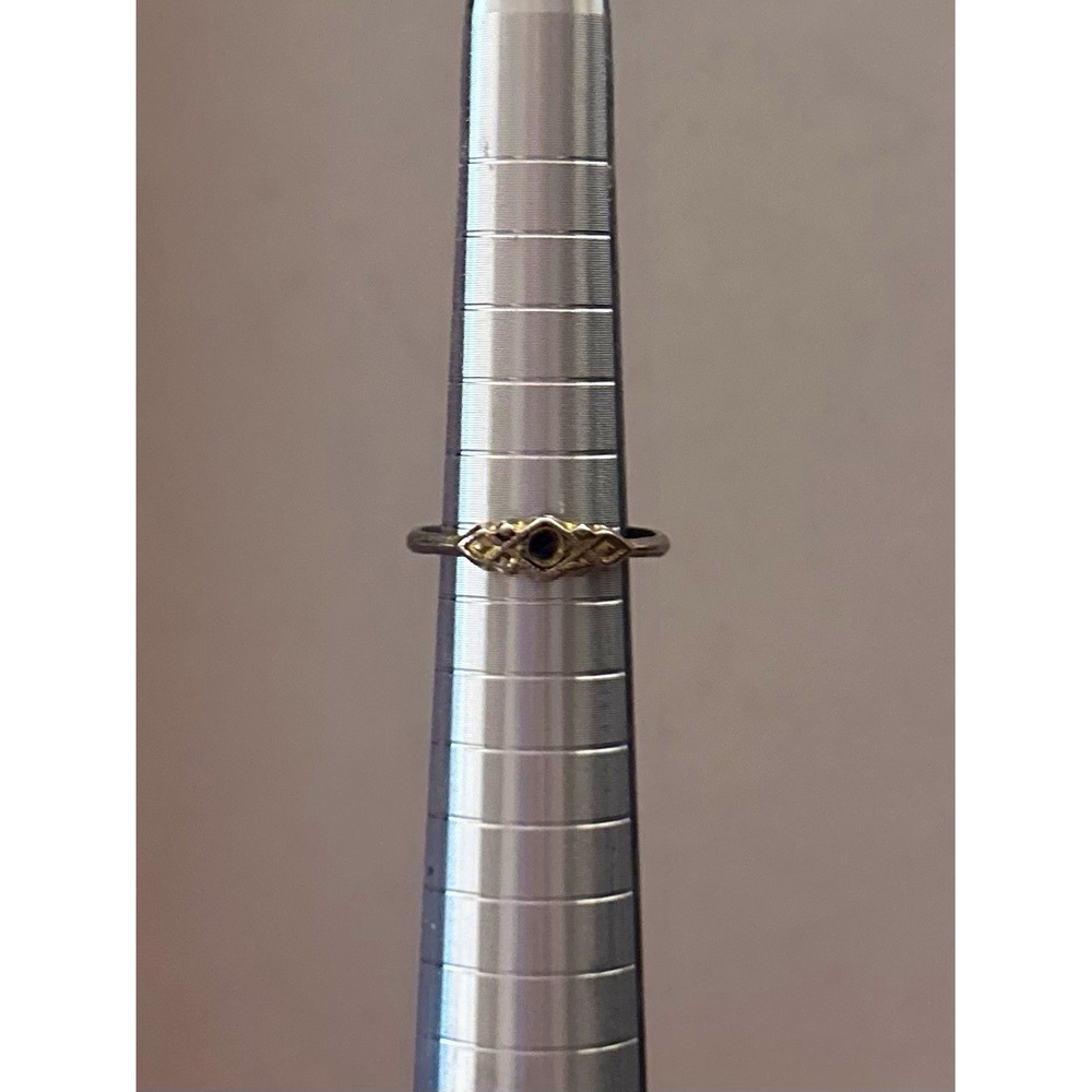 14k Yellow Gold Round White Diamond Solitaire Ring Prong Set Size 4 1mm
